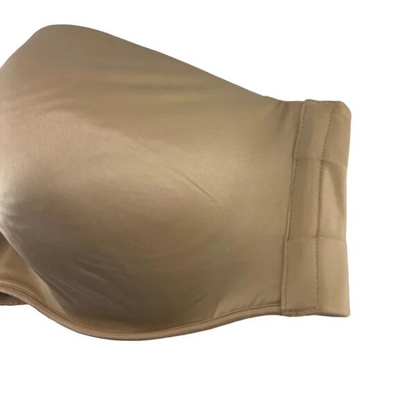Lane Bryant Cacique Smooth Beige Lightweight Strapless Bra 46DD - Picture 2 of 7